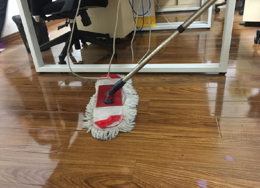 秦淮区木地板保洁案例